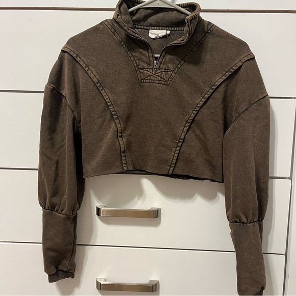 Urban Outfitters Out From Under Vera Quarter-Zip Sweatshirt - Picture 2 of 7